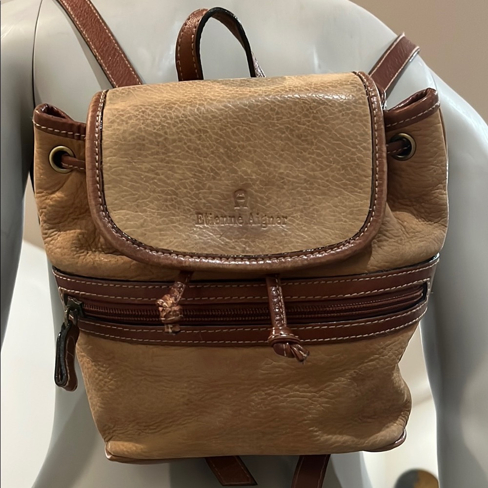 Etienne Aigner - Vintage Small Women’s Leather Backpack